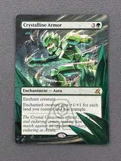 Crystalline Armor MTG Avatar: The Last Airbender Hand Painted Full Altered Art v - Image 1