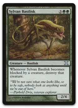 Sylvan Basilisk #301 (NM) 10th Edition 10E Magic MTG - Image 1