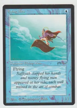 MAGIC THE GATHERING FLYING MEN ARABIAN NIGHTS EDITION Regular MTG LIGHTLY PLAYED - Image 1