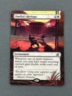 Duelist's Heritage MTG Avatar The Last Airbender Hand Painted Full Altered Art - Image 1