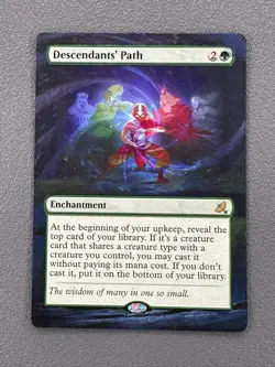 Descendants' Path MTG Avatar: The Last Airbender Hand Painted Full Altered Art v - Image 1