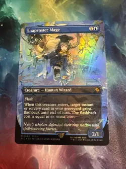 Snapcaster Mage (Borderless) (Chocobo Track Foil) Commander: Final Fantasy Foil - Image 1