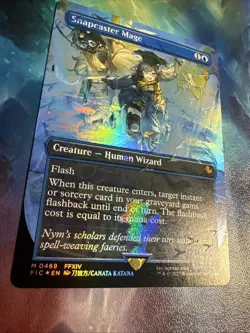 Snapcaster Mage (Borderless) (Chocobo Track Foil) Commander: Final Fantasy Foil - Image 2
