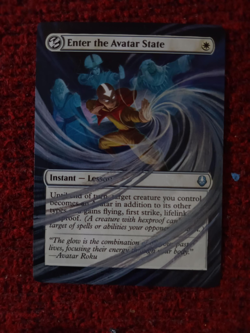 Enter the Avatar State MTG Avatar: The Last Airbender Hand Painted Altered Art v - Image 2