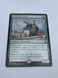 Generous Patron - Battlebond - MTG - Rare - Magic the Gathering - Image 2