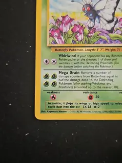 Butterfree Jungle Butterfly 33/64 Regular LP Pokemon Card - Image 5