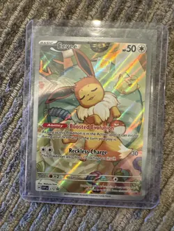 Pokemon Eevee TCG 173 Holo Promo Prismatic Evolutions NM Condition - Image 1