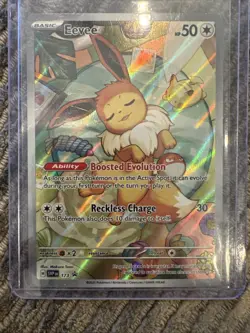 Pokemon Eevee TCG 173 Holo Promo Prismatic Evolutions NM Condition - Image 4