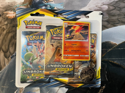 Pokemon - Sun & Moon "Unbroken Bonds" Sealed Booster 3-Pack X1 - Image 1