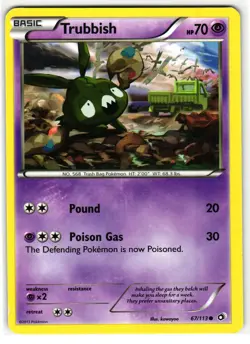 TRUBBISH 67/113 LEGENDARY TREASURES ENGLISH POKEMON TCG - Image 1
