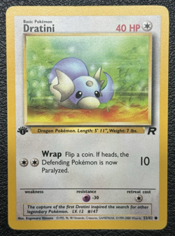 Dratini + Dark Dragonair - First Edition - Vintage Pokemon TCG: Team Rocket - LP - Image 2