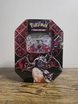 Pokemon TCG: Scarlet & Violet-Paldean Fates Tin (Shiny Charizard ex) Sealed - Image 1