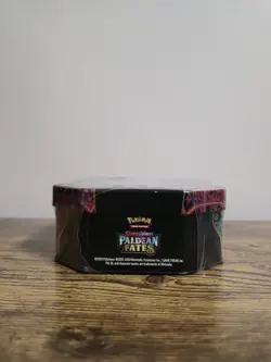 Pokemon TCG: Scarlet & Violet-Paldean Fates Tin (Shiny Charizard ex) Sealed - Image 5