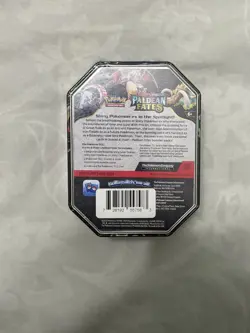 Pokemon TCG: Scarlet & Violet-Paldean Fates Tin (Shiny Charizard ex) Sealed - Image 3