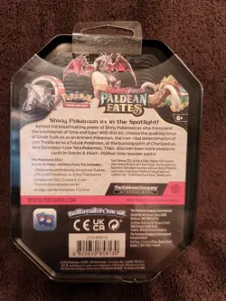 Pokemon TCG: Scarlet & Violet-Paldean Fates Tin Shiny Charizard ex Sealed 4 Pack - Image 5