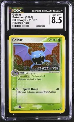 Pokemon 2005 Golbat EX Deoxys 31/107 GCG 8.5 - Image 1
