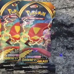 Pokemon TCG Sword & Shield Darkness Ablaze Sleeved Booster Packs - Lot Of 10 New - Image 2