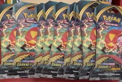 Pokemon TCG Sword & Shield Darkness Ablaze Sleeved Booster Packs - Lot Of 10 New - Image 3