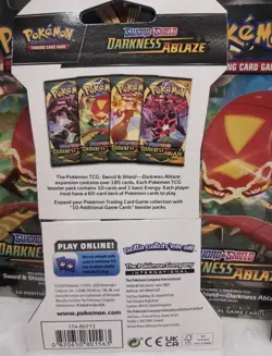 Pokemon TCG Sword & Shield Darkness Ablaze Sleeved Booster Packs - Lot Of 10 New - Image 4