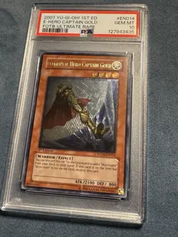Yugioh - PSA 10 - Elemental Hero Captain Gold - FOTB-EN014 - 1st ed. - POP 10! - Image 4