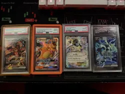 Pokemon Graded Card Bundle - PSA 10 Charizard GX + 3 Slabs Lugia, Black Kyurem - Image 1