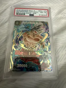 2018 Dragon Ball Super Card BT4-075 Height Mastery Son Goku SPR NM-MT - Image 1