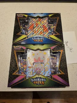 Pokemon Card Game Shining Fates Shiny Cramorant Eldegoss V Collection Box NEW - Image 1
