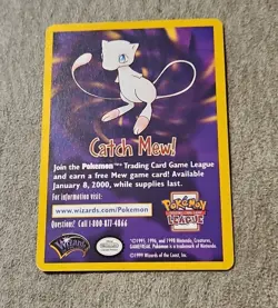 CATCH MEW POKEMON CARD MOVIE PROMO INSERT NM CONDITION - Image 1