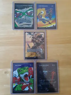 mtg venom, king in black and 4 other cards all n/m never played see picture - Image 1