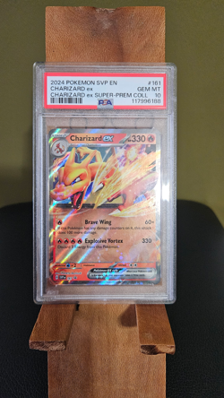 Charizard EX PSA 10 161 promo card | Charizard ex super premium collection - Image 1