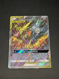 Moltres Zapdos Articuno GX SM210 Alt Art Promo Tag Team Pokemon Card NM - Image 1