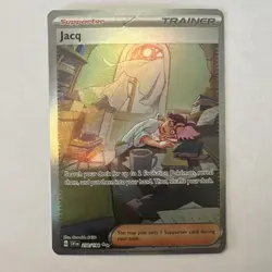 Pokemon Jacq Scarlet & Violet Base Set Holo Card 250/198 Special Illustration - Image 5