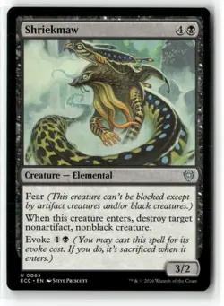 Shriekmaw Commander: Lorwyn Eclipsed NM Regular Magic MTG - Image 1