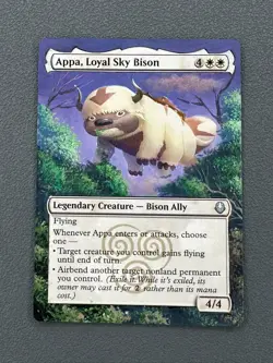 Appa, Loyal Sky Bison Avatar: The Last Airbender Hand Painted Altered Art FALL - Image 1