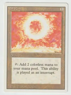 MAGIC THE GATHERING SOL RING REVISED EDITION Regular MTG MINT/NEAR MINT - Image 1
