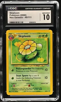 Pokemon 2000 Skiploom Neo Genesis 49/111 CGC 10 - Image 1