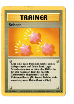 Pokemon TCG - Beleber 89/102 Revive German Base Set Card Import Nintendo -Played - Image 1