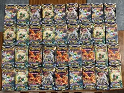 Pokemon TCG Brilliant Stars 36 Sealed Booster Packs 36 Weighed Read Description - Image 1