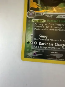 Pokemon TCG Dark Weezing Team Rocket Returns Reverse Holo Uncommon 42/109 - Image 3