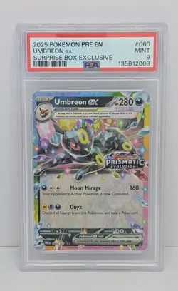 2025 Pokemon Surprise Box Umbreon EX #060/131 Stamped PSA 9 MINT Prismatic PRE - Image 1