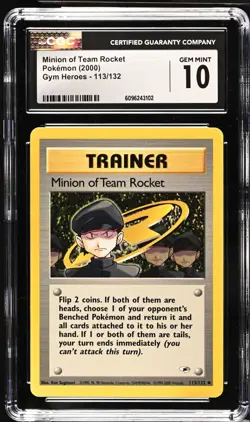Pokemon 2000 Minion of Team Rocket Gym Heroes 113/132 CGC 10 - Image 1