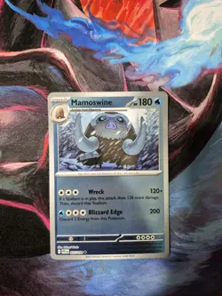 Pokemon TCG Mega Evolution Phantasmal Flames Mamoswine 025/094 Reverse Holo NM - Image 1
