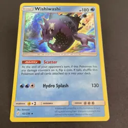 Wishiwashi Holofoil 62/236 Lightly Played Holo Rare SM - Cosmic Eclipse Pokemon - Image 1