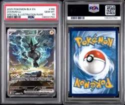 2025 POKEMON BLK EN-BLACK BOLT SPECIAL ILLUSTRATION RARE #166 ZEKROM EX PSA 10 - Image 3