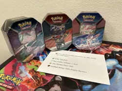 Pokemon V Heroes Tin [Set of 3] Umbreon V, Sylveon V, Espeon V, New, Sealed - Image 2