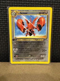 2001 Pokemon Neo Discovery - Scizor - 1st Edition Ungraded 29/75 - Image 1