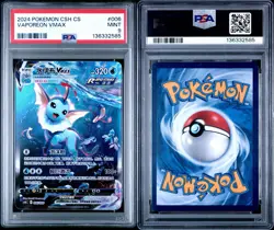 PSA 9 Pokemon PTCG S-Chinese 2024 Sword&Shield Vaporeon Vmax HR CSHC-006 HOLO - Image 3