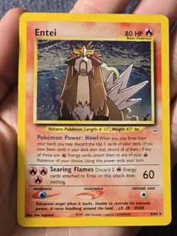 Pokemon Entei Neo Revelation TCG 6/64 Holo Unlimited Rare *Double Holo* - Image 1
