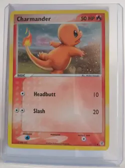 Pokemon Collectible Cards, Charmander, Reverse HOLO, 58/112, Firered, 2004 - Image 1