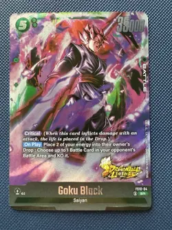 Dragonball Z Goku Black Super Fusion World Secret Rare Foil Card - Image 1